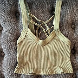 FP Movement by Free People green Ribbed Tank Top